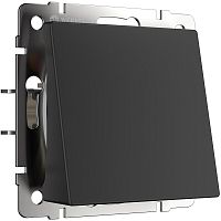 Вывод кабеля без рамки Werkel черный матовый картинка